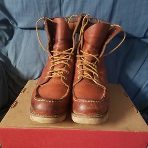 Red Wing 877 Moc Toe Boots Size 9.5 D